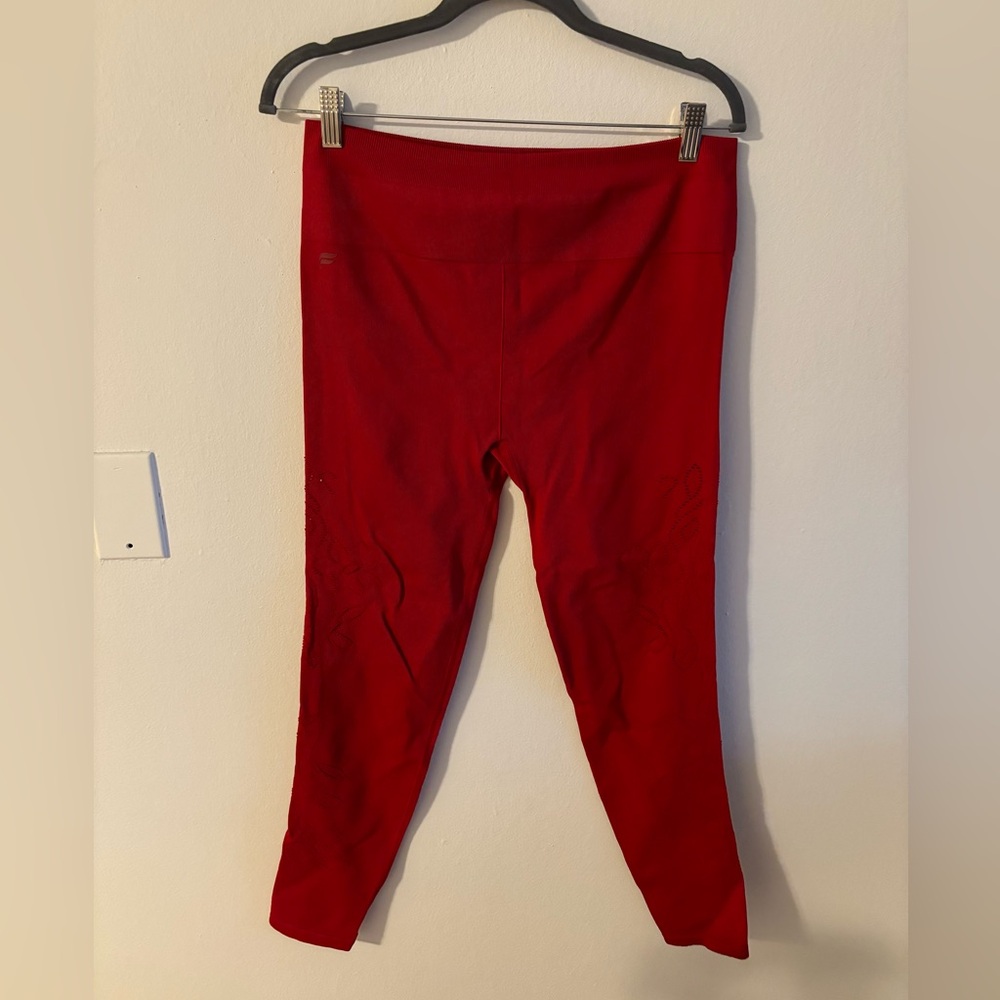 Fabletics Flora Seamless Set In Persimmon Red - image 3